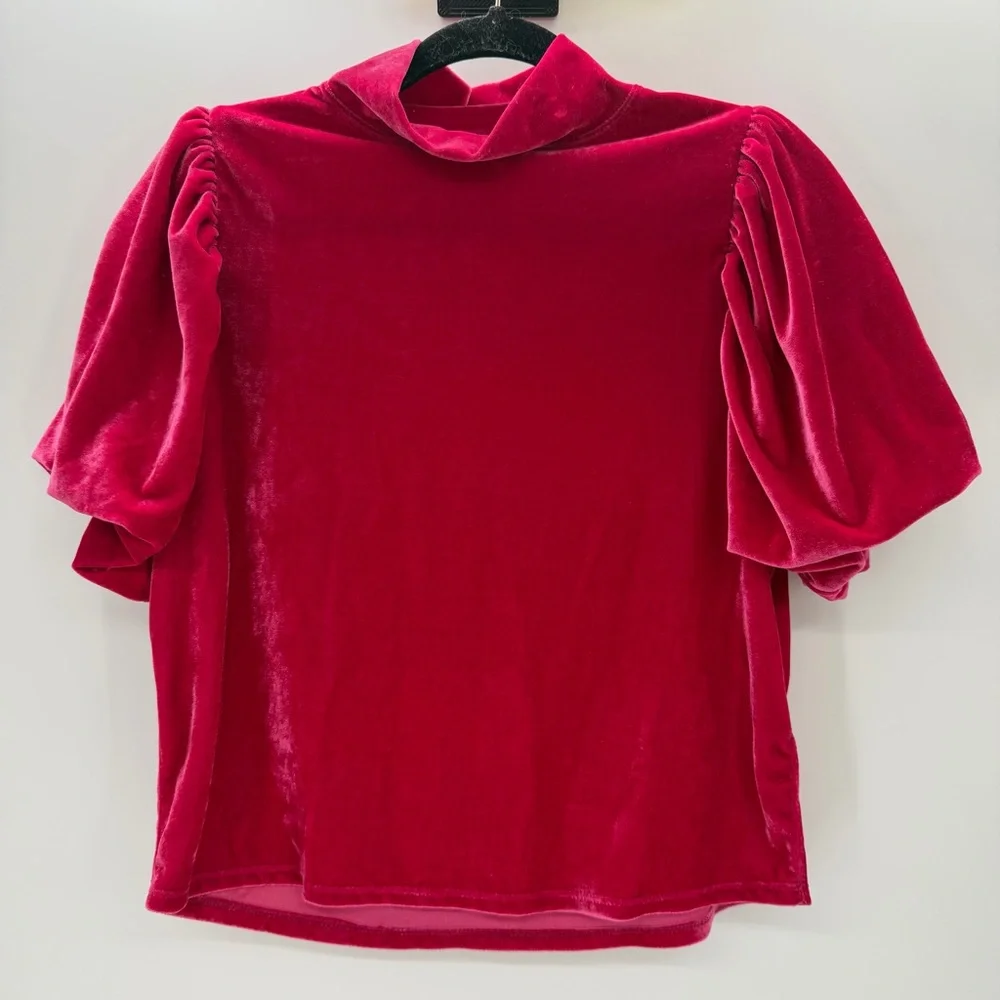 Free People Claudia Velvet Top XS